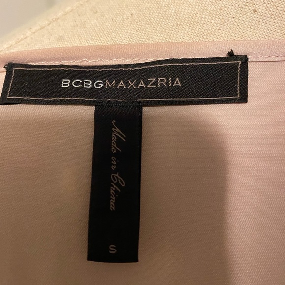 BCBG Max Azria silk tunic, size S pale pink - Picture 5 of 5